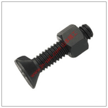 DIN604 Black Oxide Flat Countersunk Nib Bolts with Hex Nut